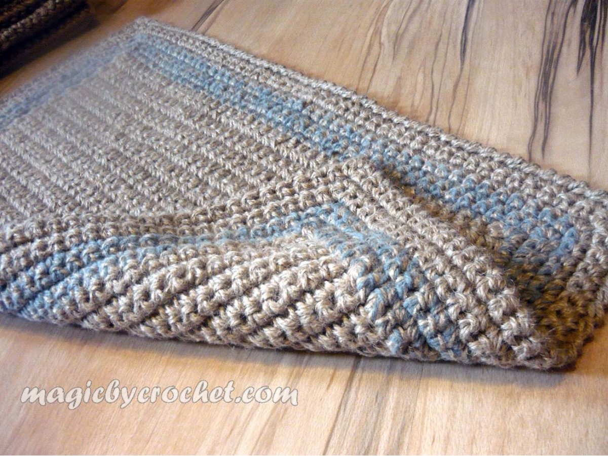 Gray border Doormat, Simple Jute Rug, Custom color border, Handmade rug, no.023
