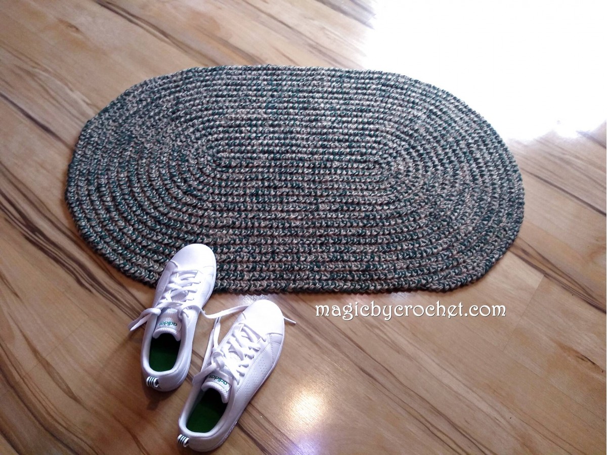 Rustic rug, Natural, Jute rug, Accent rug, Custom color, Oval rug, Braided style, no.062