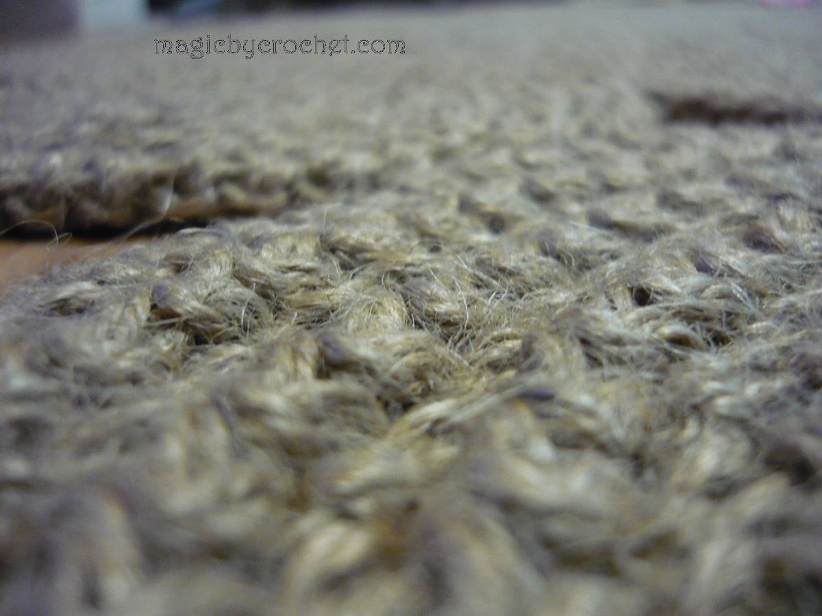 Bohemian rug, Jute Rug, 140 cm, Handmade, Crochet rug, Modern rug, no.127