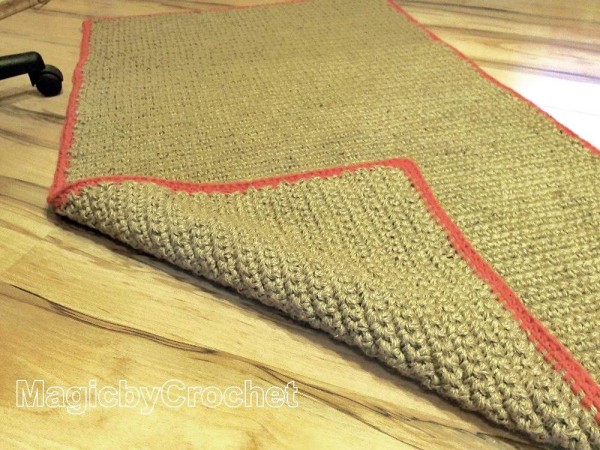 Rustic Jute Rug, 5ft (150cm), Rectangular  Jute Carpet Handmade, Throw Rug, no.025